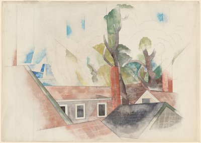 Tejados y Árboles de Charles Demuth