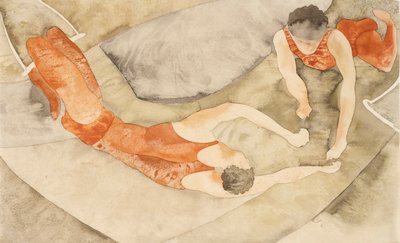 Dos trapecistas en rojo de Charles Demuth