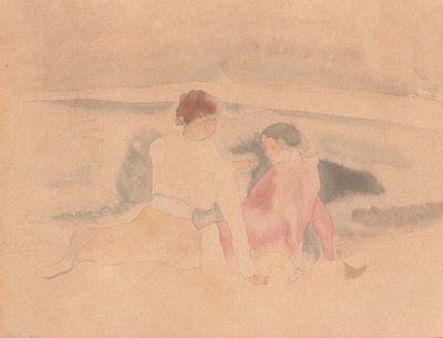 Sin título (Dos mujeres y barcos) de Charles Demuth