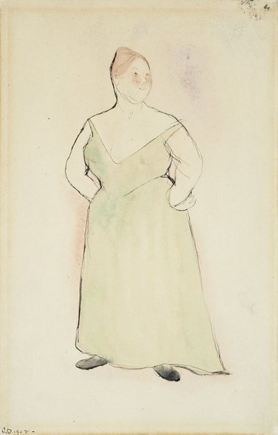 Mujer en vestido de noche de Charles Demuth