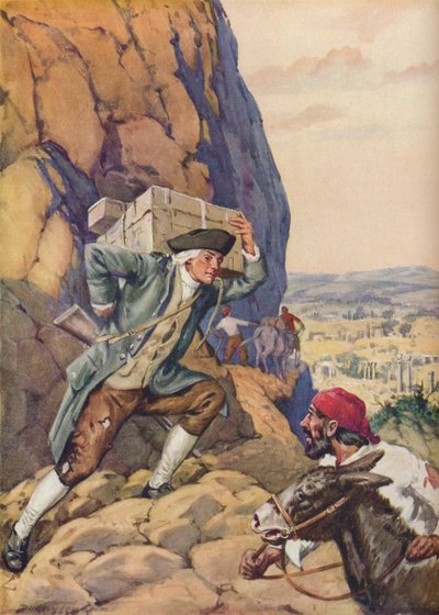 James Bruce ayuda a su seguidor, c1925 de Charles Dudley Tennant
