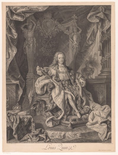 Retrato de Luis XV de Francia de Charles Dupuis