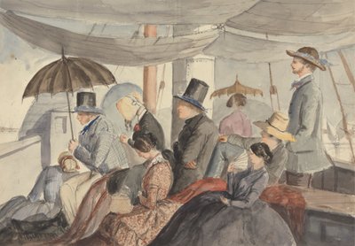 Pasajeros a bordo del vapor del Nilo de Charles Dyce