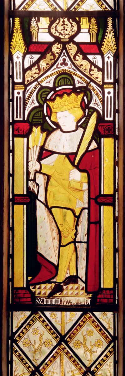 San Edmundo Rey y Mártir, Ventana de Vidrio Templado de Charles E. Kempe
