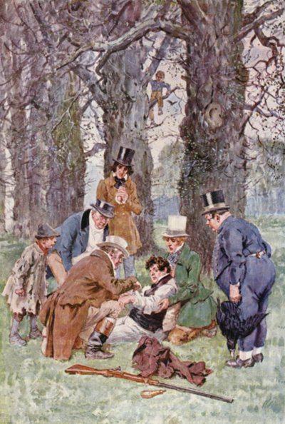 Ilustración para The Pickwick Papers de Charles Dickens (litografía en color) de Charles Edmund (after) Brock
