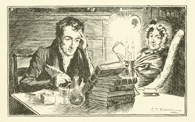 Charles Lamb, con su hermana, Mary de Charles Edmund Brock