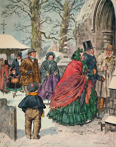 De Navidad. Ensayos de Alexander Smith Dreamthorp, 1862, 1923 de Charles Edmund Brock