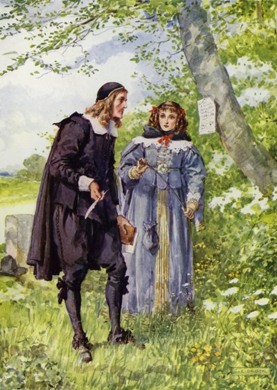 George Herbert, En el camino a Bemerton de Charles Edmund Brock