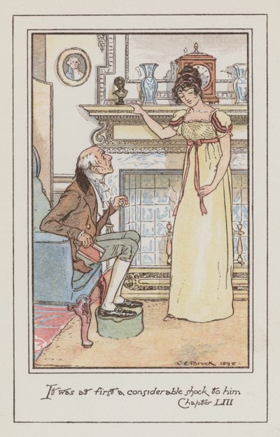Ilustración para Emma de Jane Austen de Charles Edmund Brock