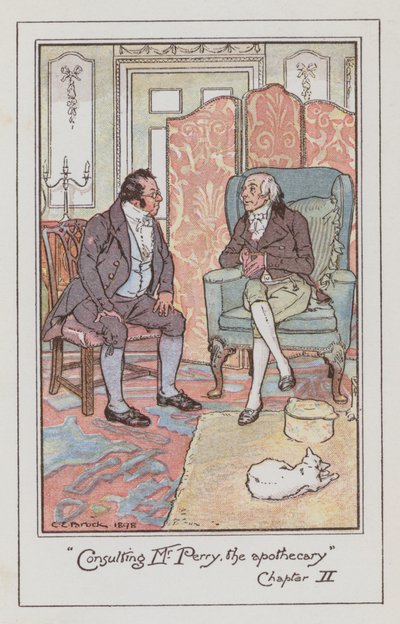 Ilustración para Emma de Jane Austen de Charles Edmund Brock
