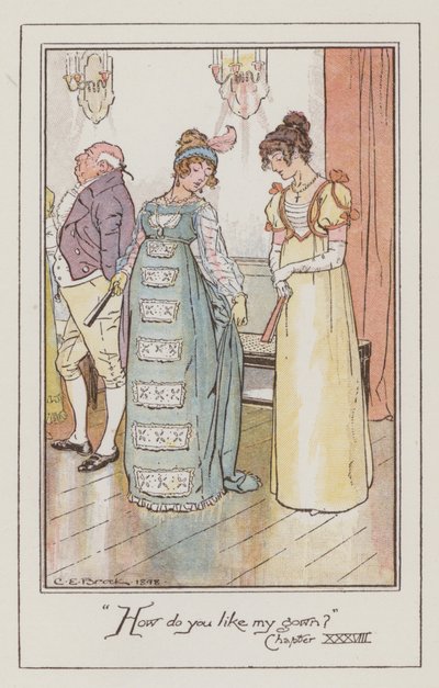 Ilustración para Emma de Jane Austen de Charles Edmund Brock