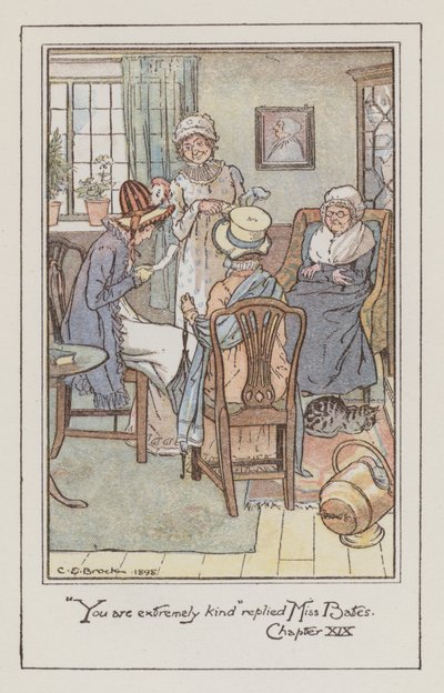 Ilustración para Emma de Jane Austen de Charles Edmund Brock