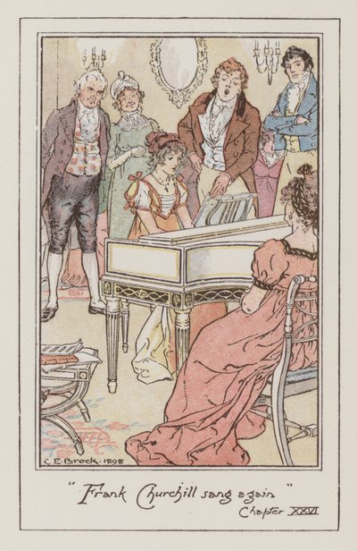 Ilustración para Emma de Jane Austen de Charles Edmund Brock