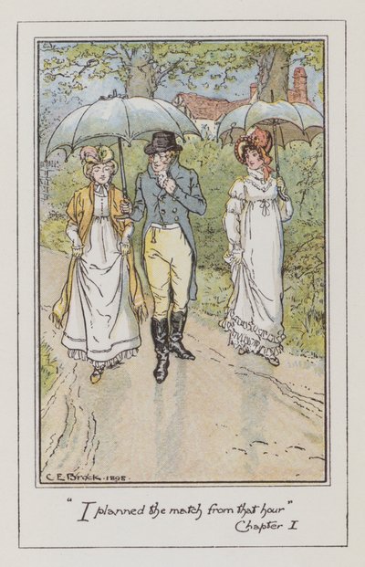 Ilustración para Emma de Jane Austen de Charles Edmund Brock
