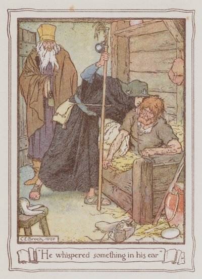 Ilustración para Ivanhoe de Sir Walter Scott de Charles Edmund Brock
