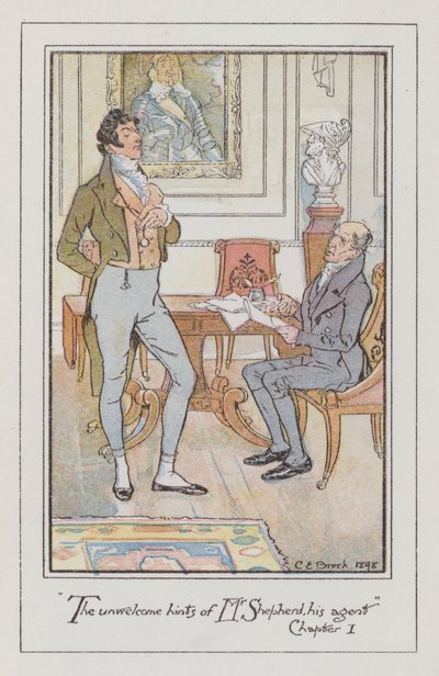 Ilustración para Persuasión de Charles Edmund Brock