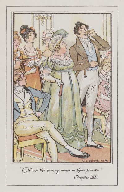 Ilustración para Persuasión de Charles Edmund Brock