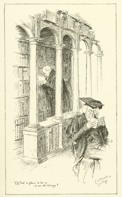 Ilustración para Los Ensayos de Elia de Charles Lamb de Charles Edmund Brock