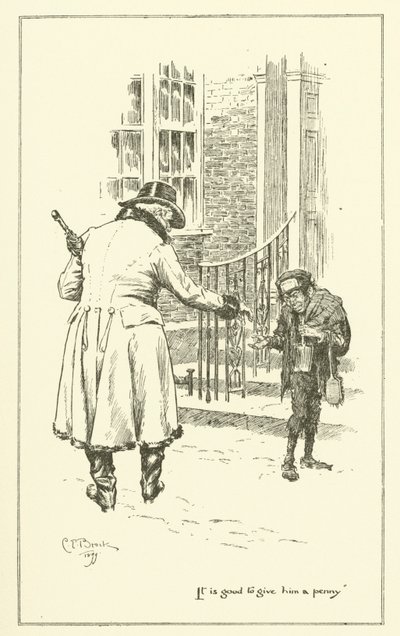 Ilustración para Los ensayos de Elia de Charles Lamb (grabado) de Charles Edmund Brock
