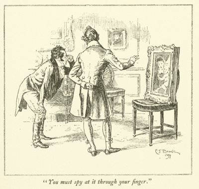 Ilustración para Los ensayos de Elia de Charles Lamb (grabado) de Charles Edmund Brock
