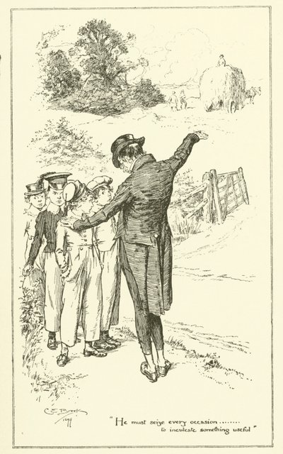 Ilustración para Los ensayos de Elia de Charles Lamb de Charles Edmund Brock