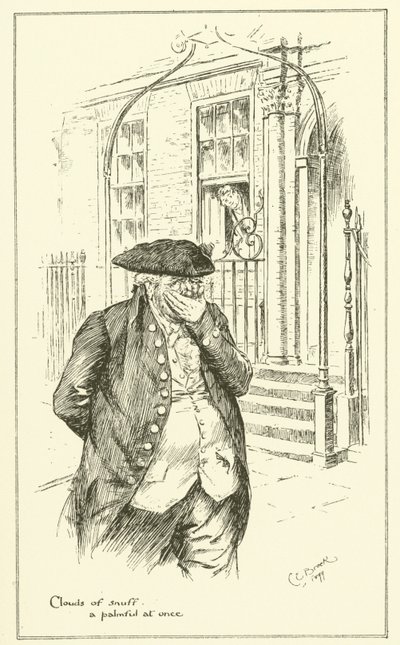 Ilustración para Los Ensayos de Elia de Charles Lamb de Charles Edmund Brock