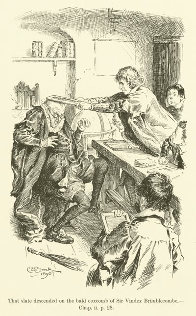 Ilustración para Westward Ho! de Charles Kingsley de Charles Edmund Brock