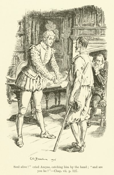 Ilustración para Westward Ho! de Charles Kingsley (grabado) de Charles Edmund Brock