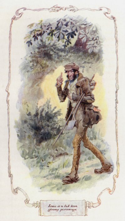 Isaac es un personaje alto, delgado y sombrío de Charles Edmund Brock