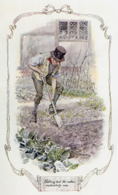 Nada más que para uso melancólico sobrio (litografía en color) de Charles Edmund Brock