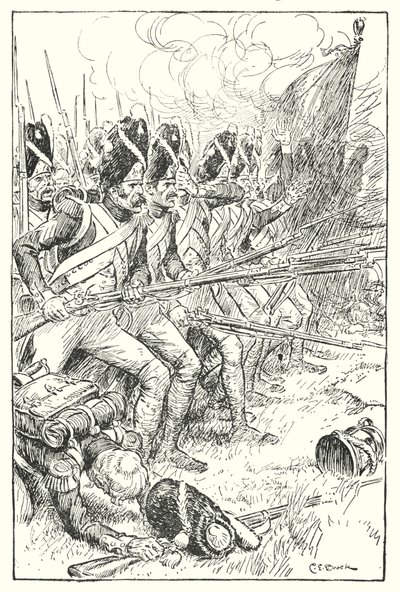 La Guardia Francesa en Waterloo de Charles Edmund Brock