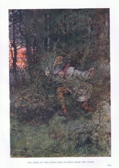 El autor del hecho salió saltando del bosque de Charles Edmund Brock