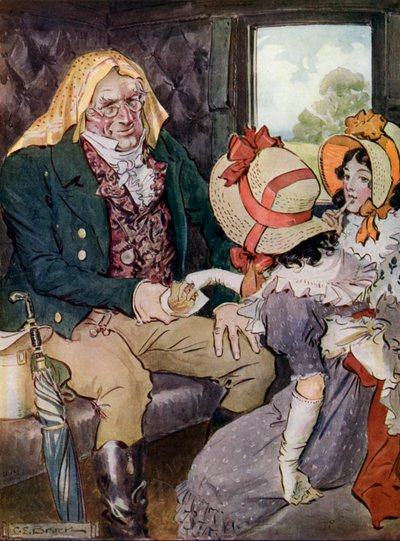 Tomaron los dulces que él ofreció con gratitud de Charles Edmund Brock