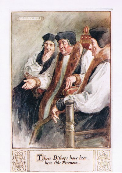 Tres obispos han estado aquí esta mañana de Charles Edmund Brock