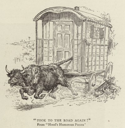 Tomó el camino de nuevo!, Poemas humorísticos de Hood de Charles Edmund Brock