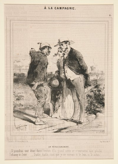 Una Inteligencia (Información), de la serie A la Campagne de Charles Edouard de Beaumont