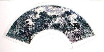 Diseño de abanico de Charles Edward Conder
