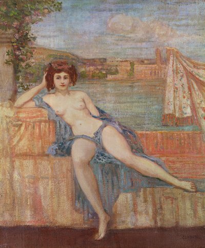 Ninfa en el puerto de Charles Edward Conder