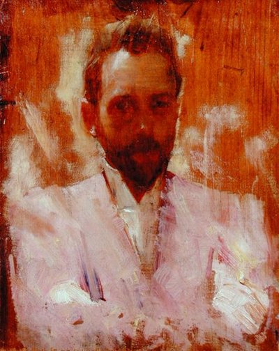 Retrato del pintor Sir Ernest Arthur Streeton (1867-1943) de Charles Edward Conder