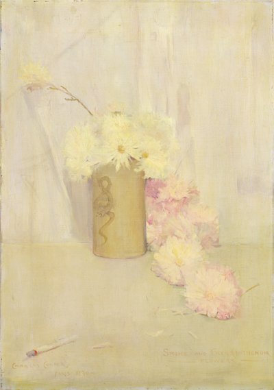 Humo y flores de crisantemo de Charles Edward Conder