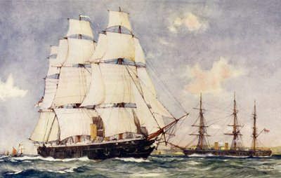 Los primeros dos acorazados de Gran Bretaña de Charles Edward Dixon