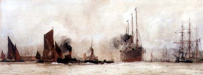 En el Támesis, Gravesend de Charles Edward Dixon
