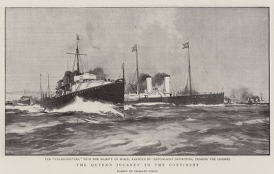 El viaje de la reina al continente de Charles Edward Dixon