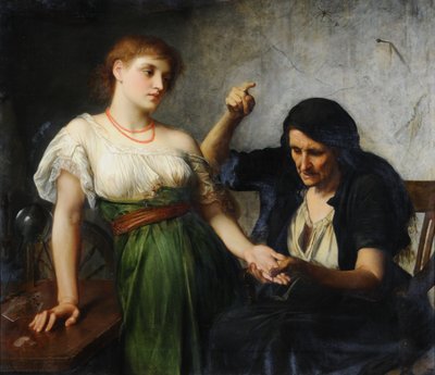 El adivino (óleo sobre lienzo) de Charles Edward Halle