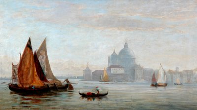 Iglesia de Santa Maria della Salute, Venecia, 1875 de Charles Edward Holloway