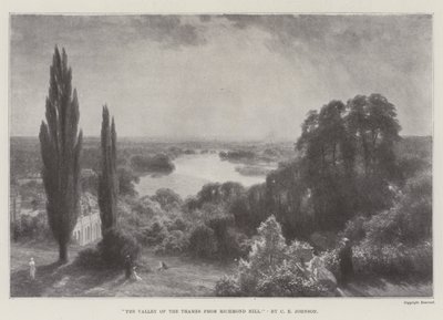 El valle del Támesis desde Richmond Hill de Charles Edward Johnson