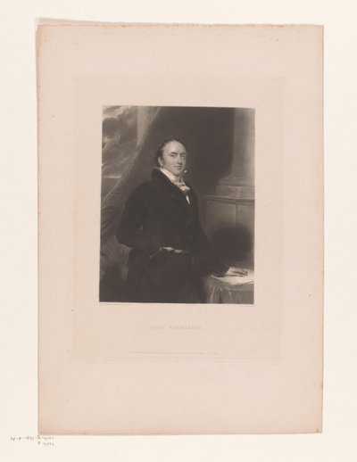 Portret de Alexander Baring Lord Ashburton (título sobre el objeto) de Charles Edward Wagstaff