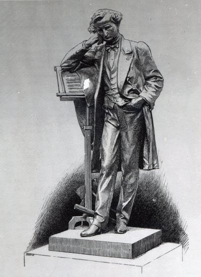 Hector Berlioz, después de la estatua de Alfred Lenoir en Square Vintimille, París, 1886 de Charles Edward Wilson