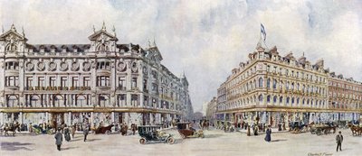 D H Evans, Merceros de Seda del West End, 292-320 Oxford Street de Charles Edwin Flower