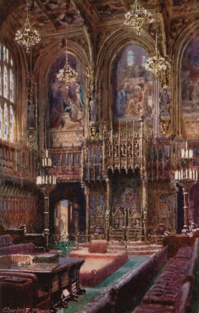 La Cámara de los Lores, 1906 de Charles Edwin Flower